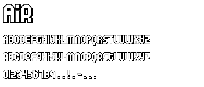 Air font