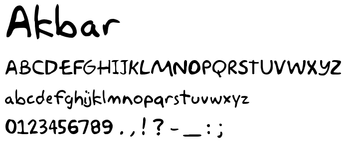 Akbar font