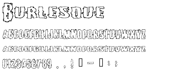 Burlesque font