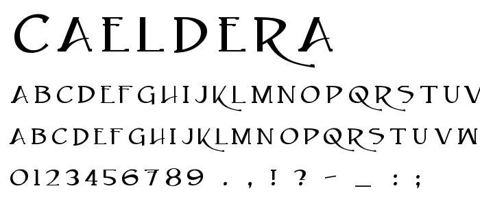 Caeldera font