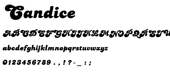 Candice font