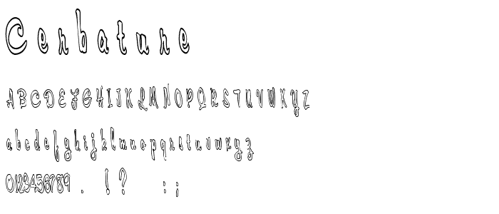 Cerbature font