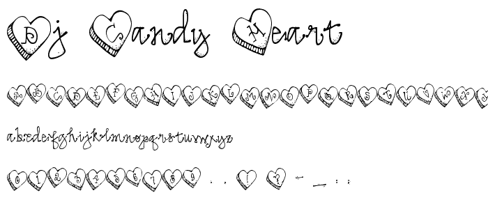 hearts fonts