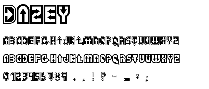 Dazey font