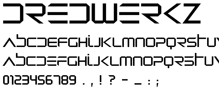 Dredwerkz font