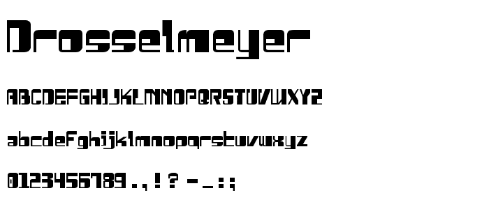 Drosselmeyer font