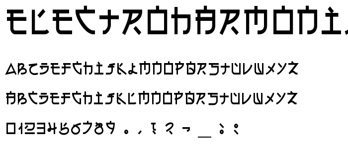 Electroharmonix font