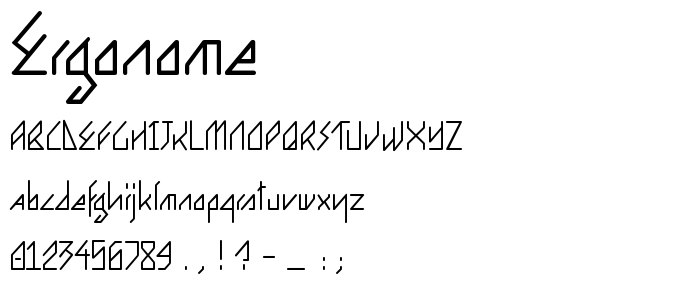 Ergonome font