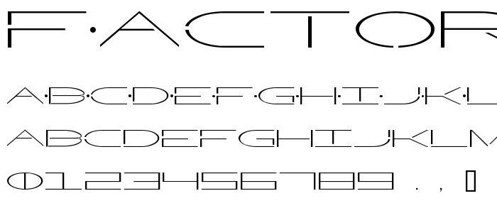 Factor font