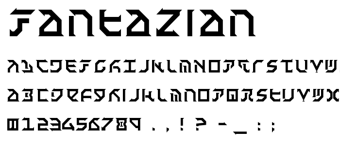 Fantazian font