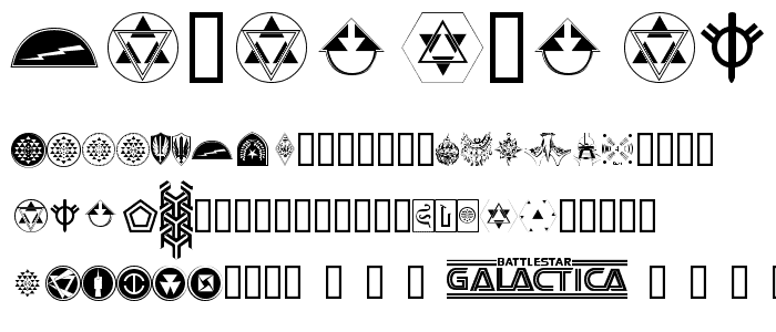 GalacticaBats font