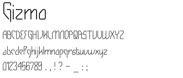 Gizmo font