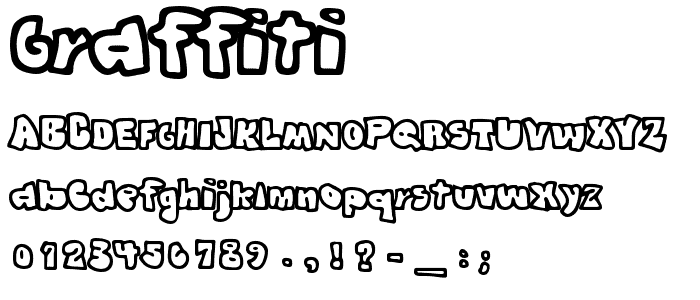 graffiti fonts. Graffiti font