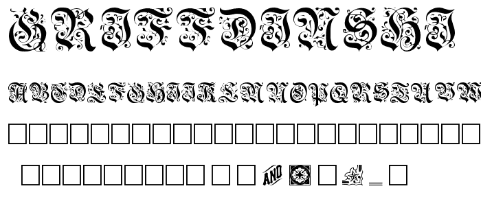 GriffDinShi font