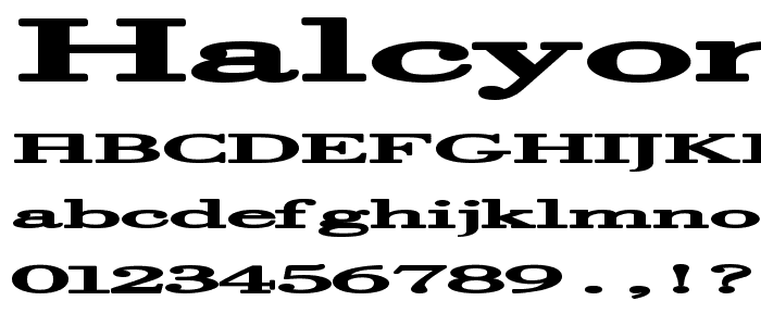 Halcyonia font