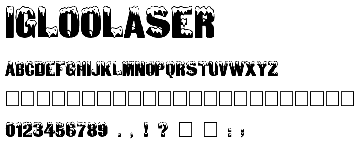 IglooLaser font