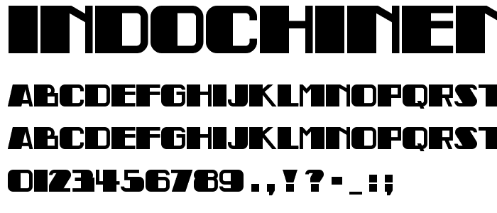 IndochineNF font