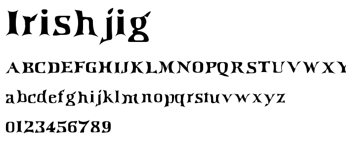 IrishJig font