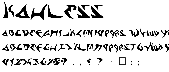 Kahless font