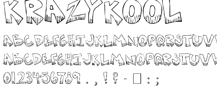 KrazyKool font