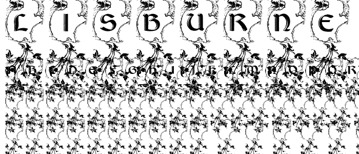 LisburneInitials font