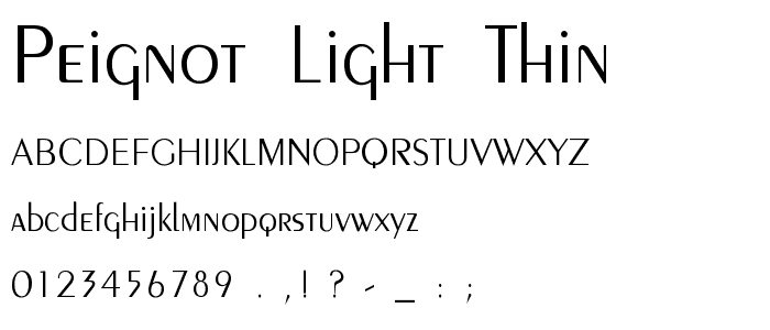peignot light