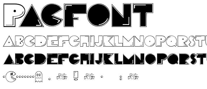 PacFont font