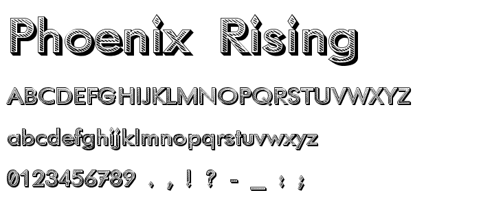 Image result for Phoenix Rising font