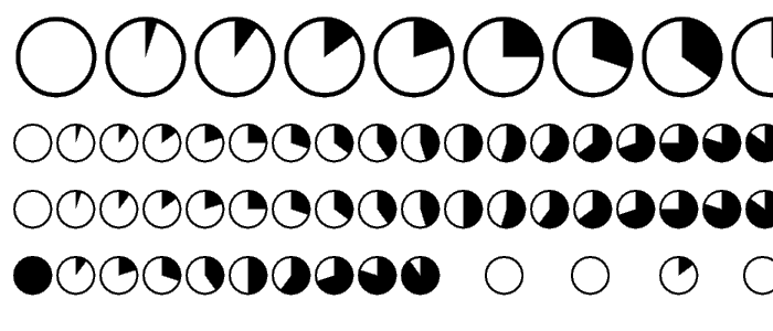 Pie Chart Font