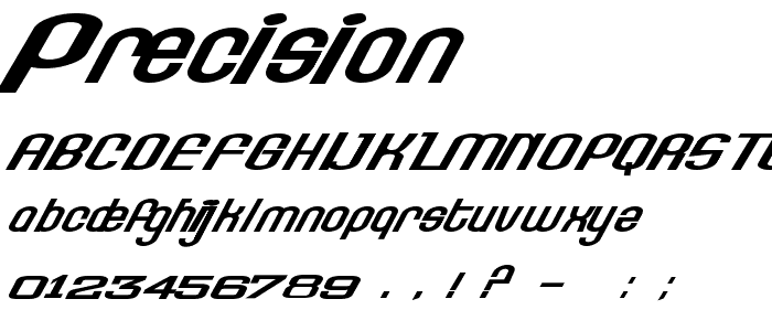 precision font