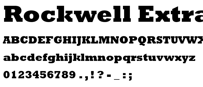 Rockwell Truetype Font