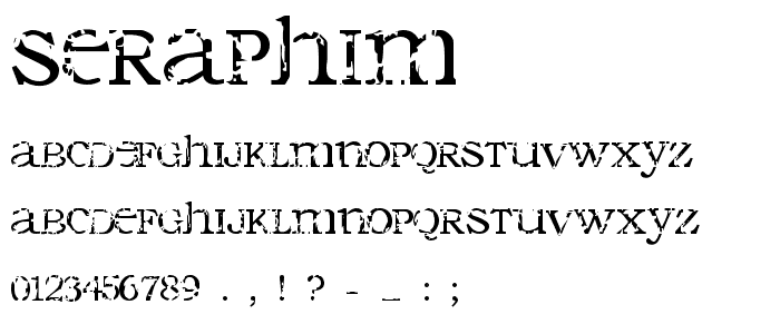 Seraphim font