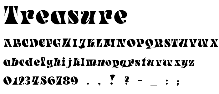 Treasure font