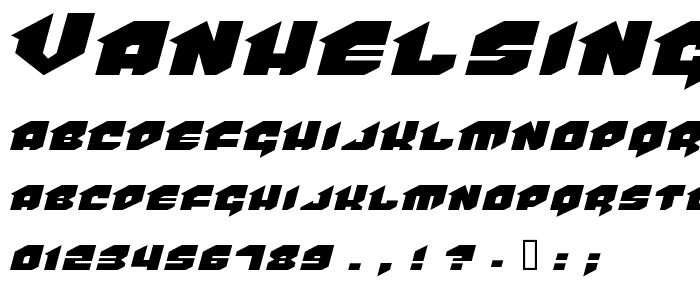 VanHelsing font