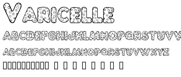 Varicelle font