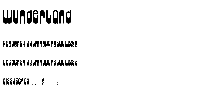 Wunderland font