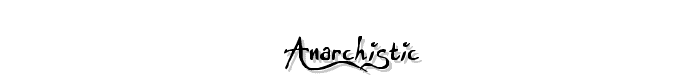 Anarchistic font