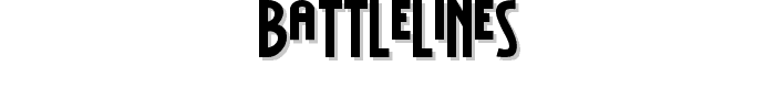 BattleLines font