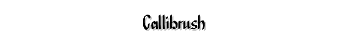 CalliBrush font
