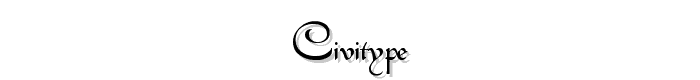 Civitype font
