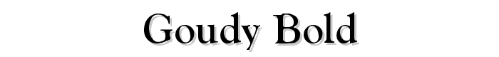 Goudy-Bold font