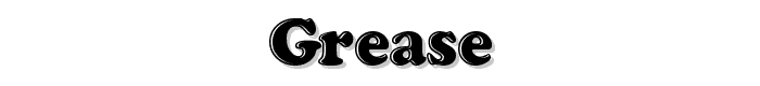 Grease font