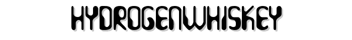 HydrogenWhiskey font