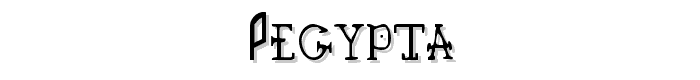 Pegypta font