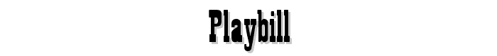 Playbill font