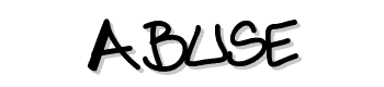Abuse font