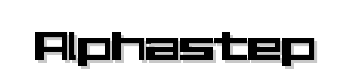 Alphastep font
