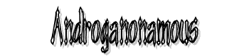 Androganonamous font