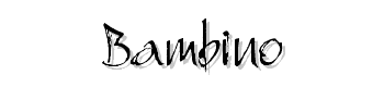 Bambino font