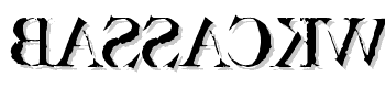 Bassackwards font